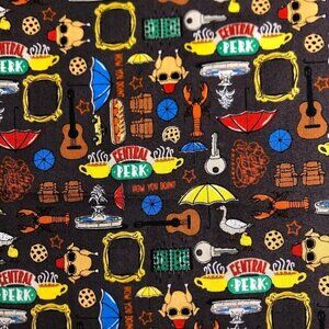 🛒 $7 Quilt Cotton Fabric Material - 1 yard Friends TV Show #384-1